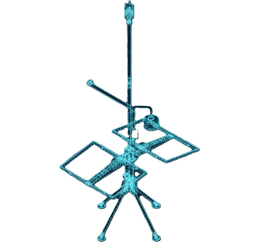Collapsible Quadpod and Fixed Sensor Mast